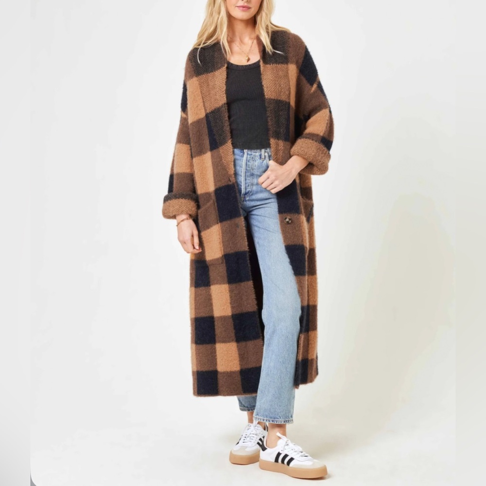 NEW Lspace “Harlow” Coat in brown/black
